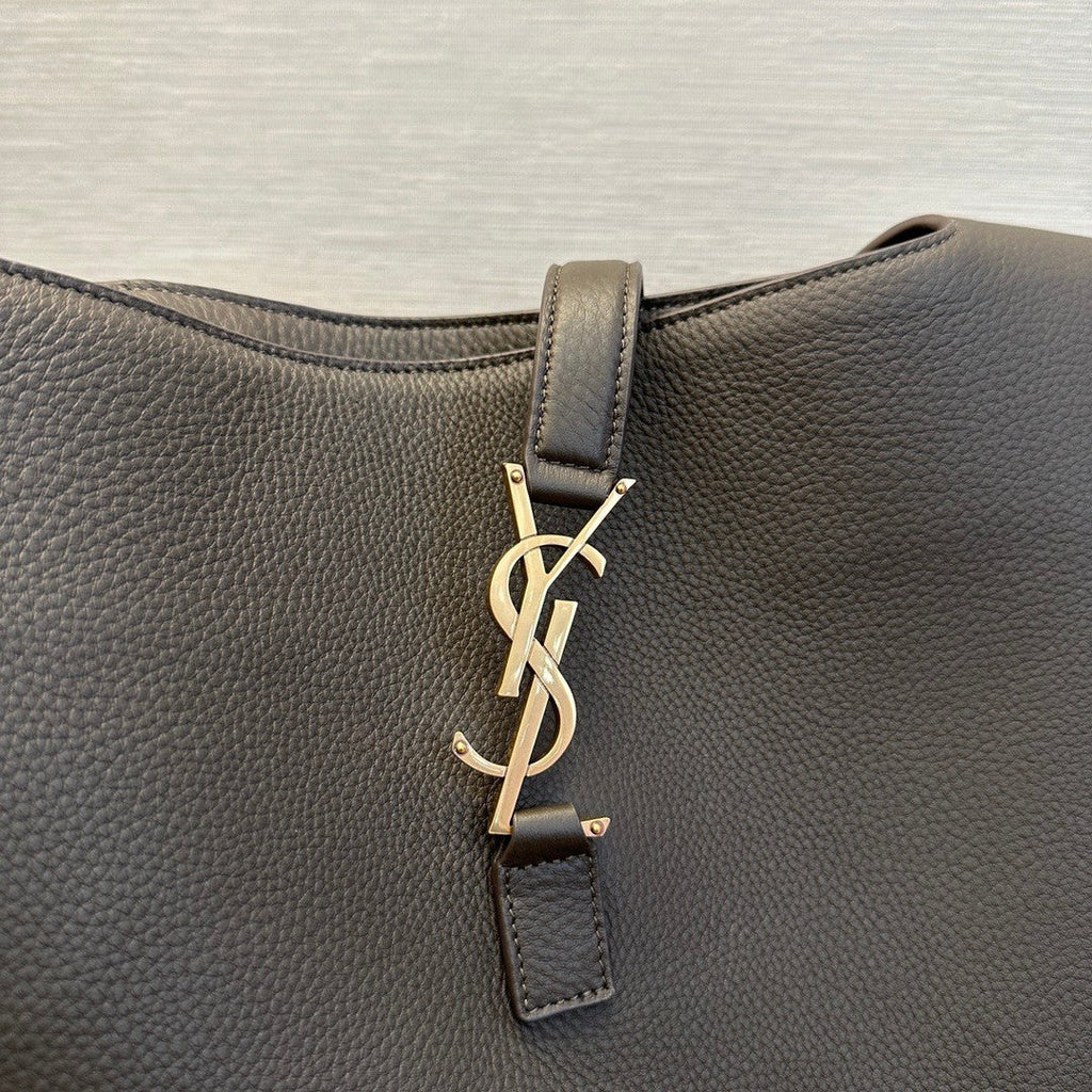 SAINT LAURENT LE 5 À 7 BEA Women's Adjustable Shoulder Strap Solid Color Smooth Leather Shoulder Handbag Bag Bags #76894