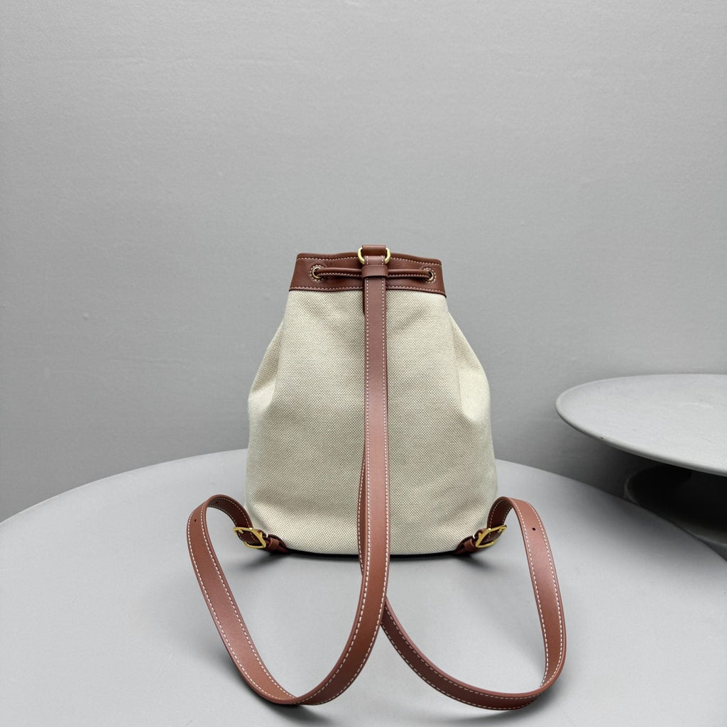 Loro Piana Women's Solid Color Adjustable Shoulder Strap Extra Drawstring Shoulder Bag Bags #76521