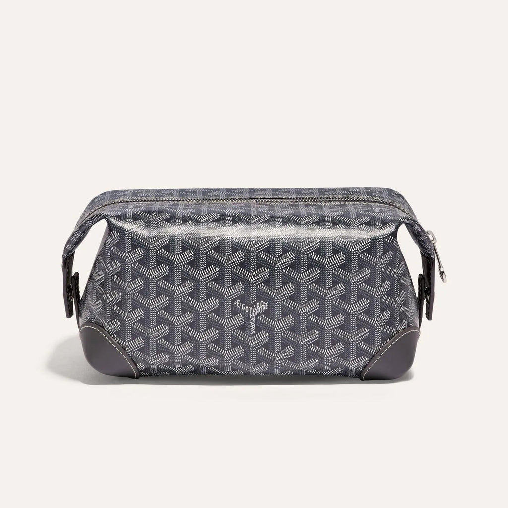 GOYARD Bowling 25 Men's and Women's Y-shaped Old-fashioned Full-print Zipper Leather Handbag Makeup Bag Bags #77132