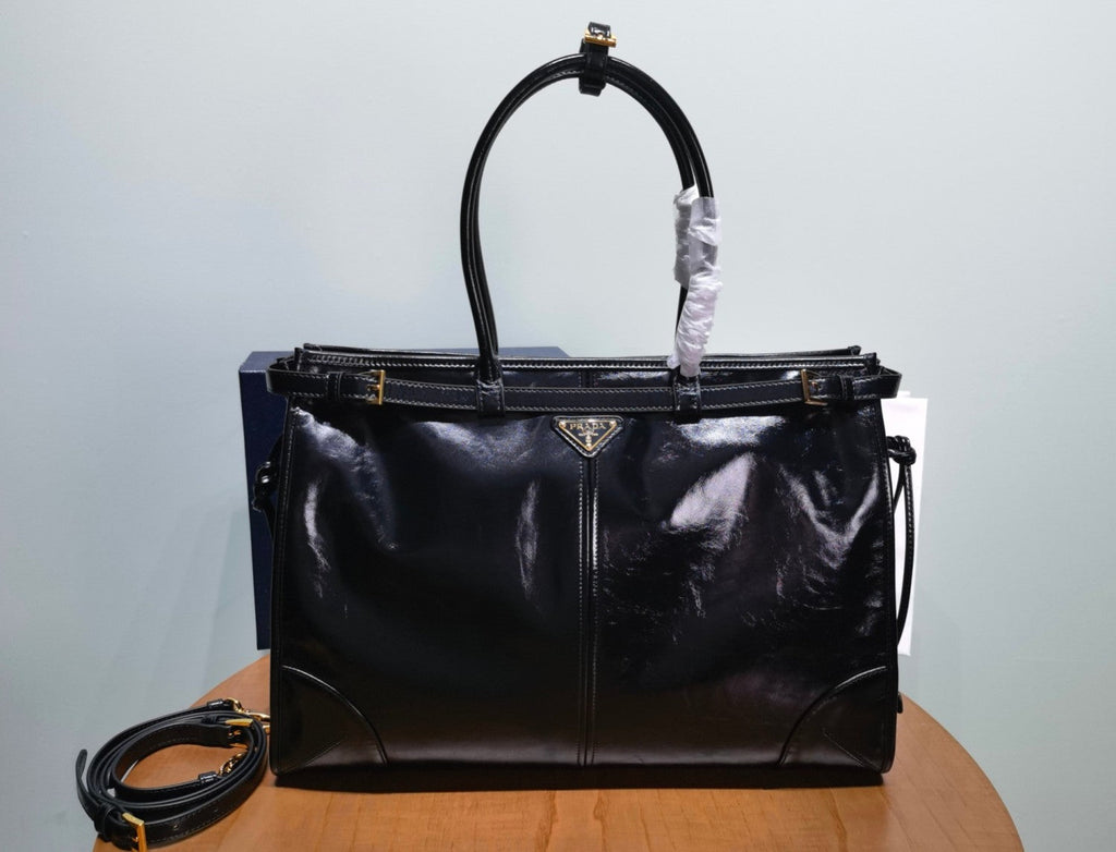 Prada Bonnie Soft Lux Women's Series Solid Color Oil-Waxed Leather Logo Handbag Casual Crossbody Bag Bags #77824