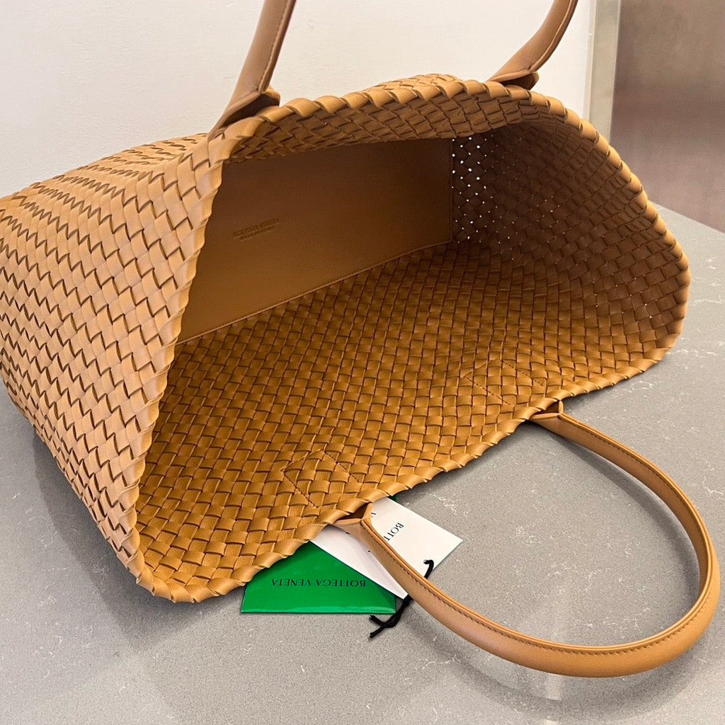 Bottega Veneta Women's Solid Color Sheepskin Woven Shopping Bag Shoulder Handbag Bag Bags #75333