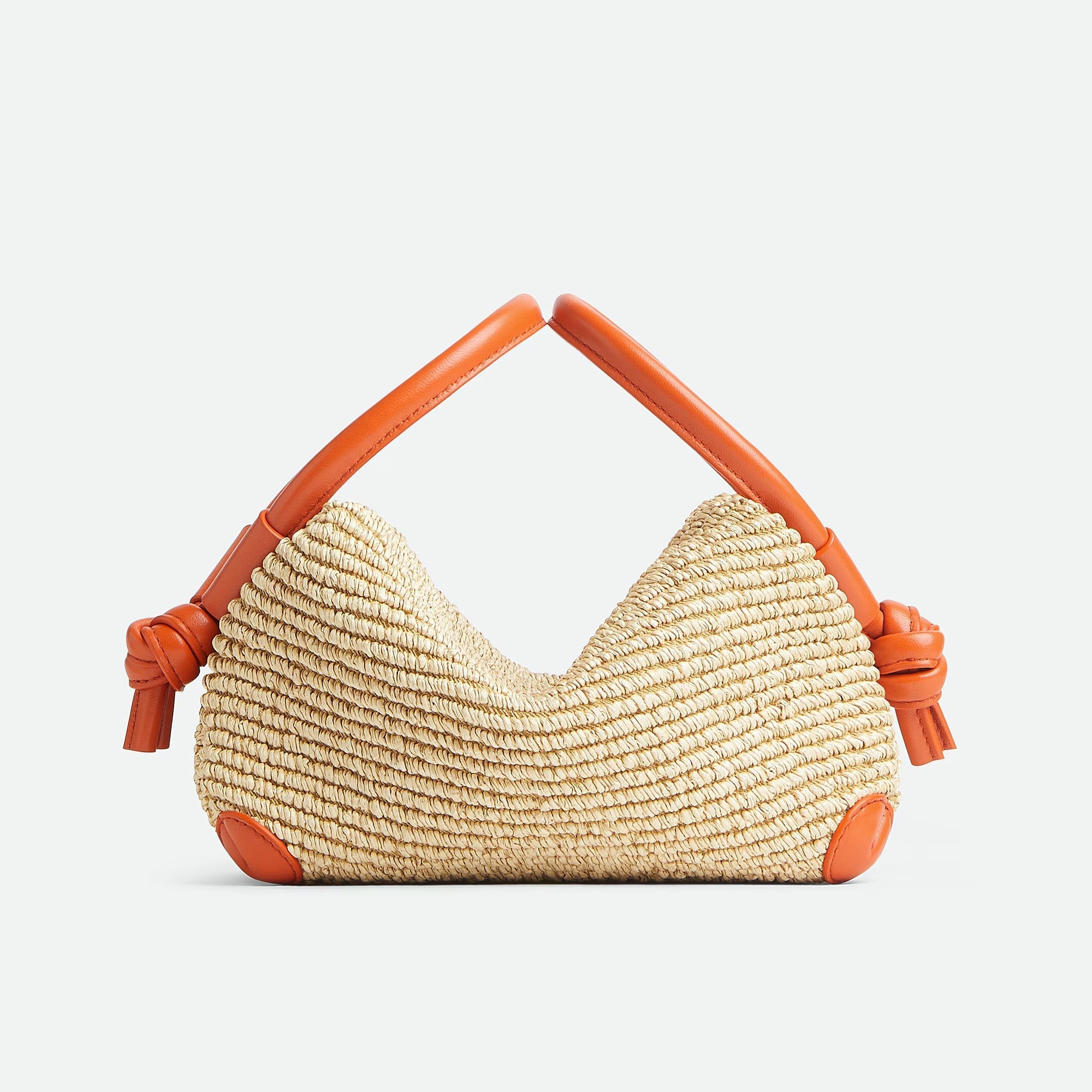 Bottega Veneta Loop Top Handle Women's Detachable Shoulder Strap Ring Handle Raffia And Leather Shoulder Bag Handbag Bags #77634