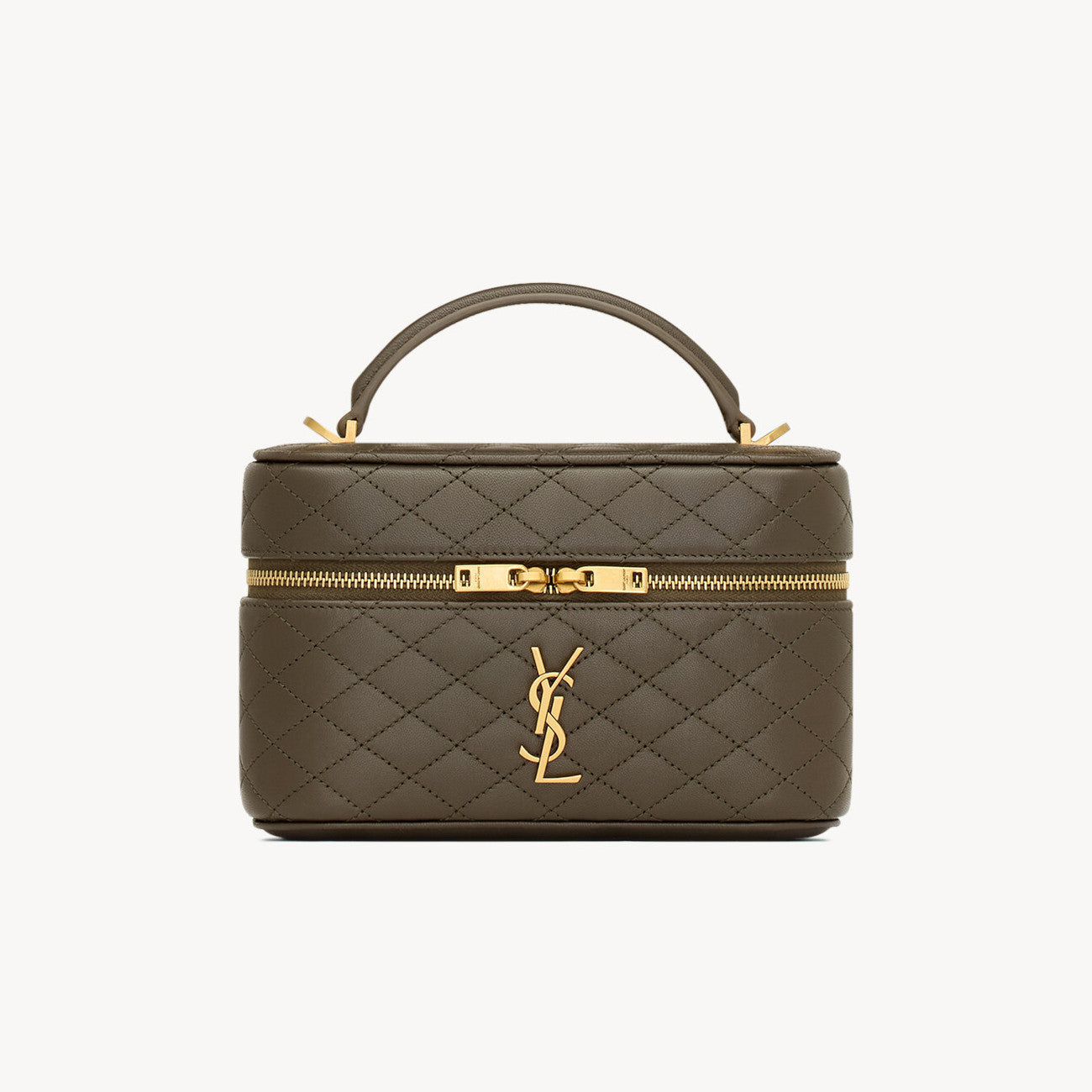SAINT LAURENT GABY VANITY BAG Ladies Solid Color Detachable Adjustable Shoulder Strap Lambskin Shoulder Handbag Cosmetic Bag #76574