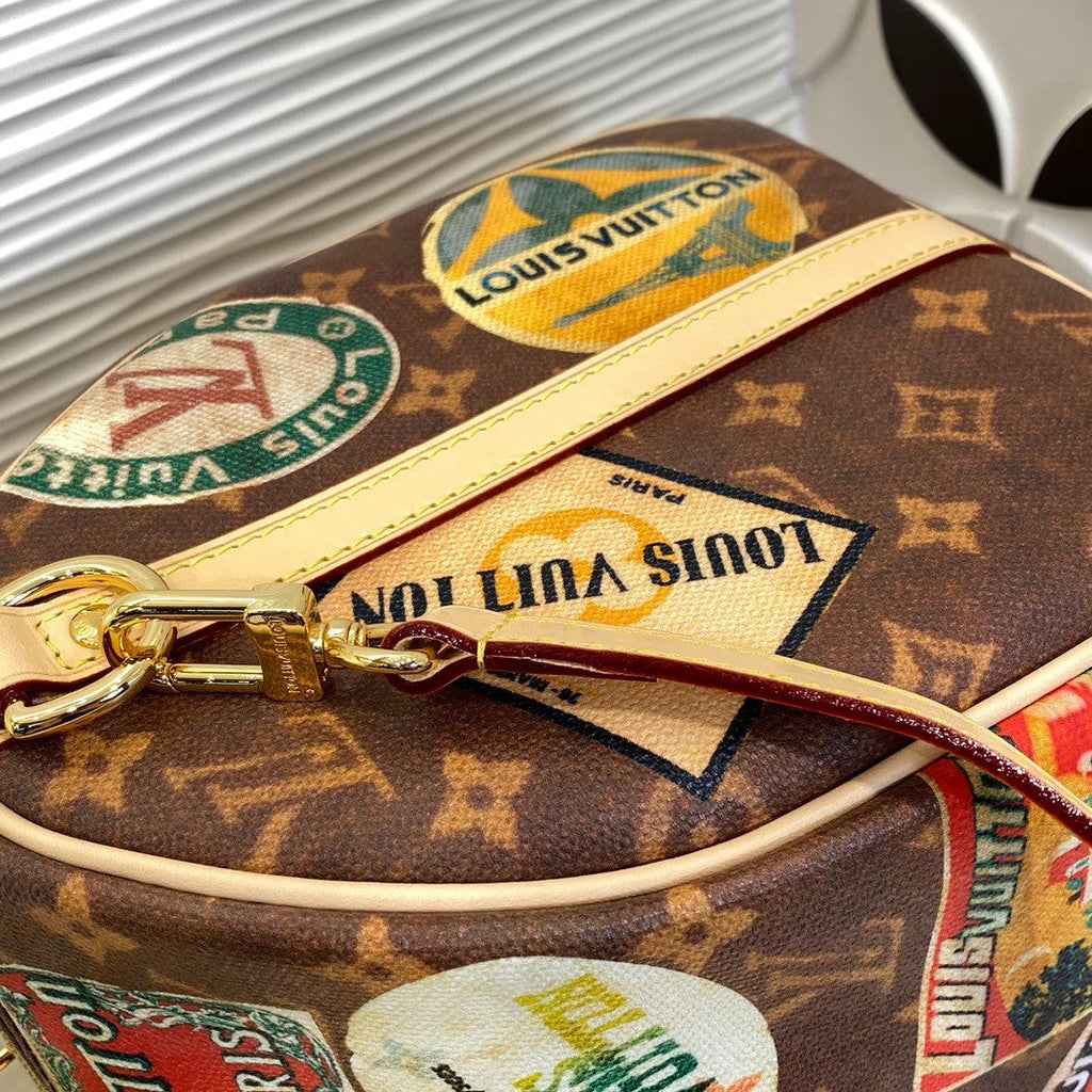 Louis Vuitton Speedy Bandoulière 30 Women's Flight Mode Vintage Iconic Monogrammed Coated Canvas Shoulder Crossbody Tote Bag Bags #75371