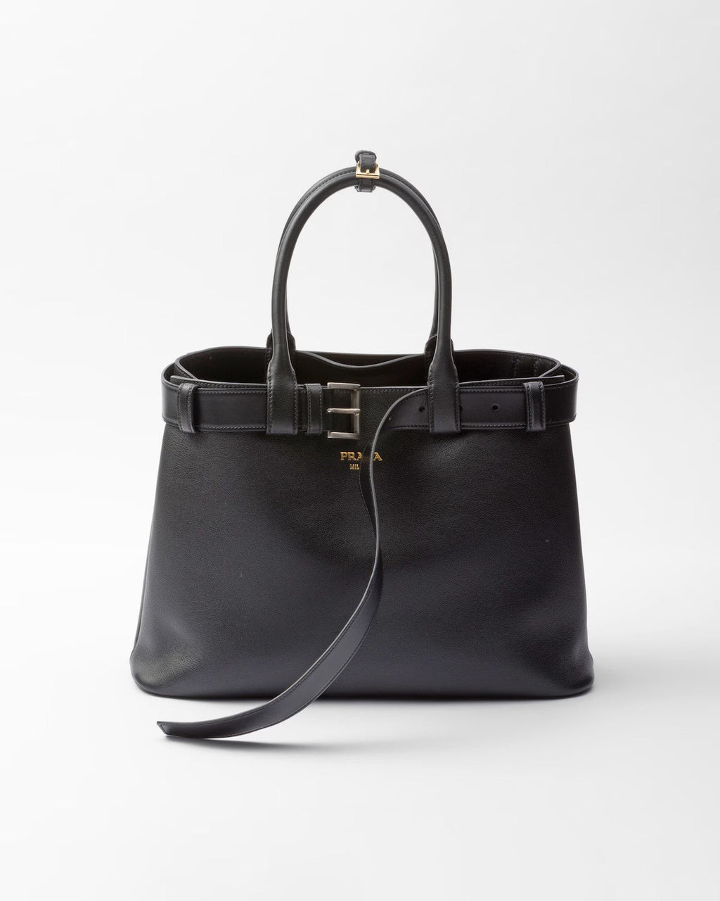 Prada Men's And Women's Buckle Leather Drawstring Handbag Large And Small Collection Fashion Trend Bag Bags 1BA434_2CY9_F03BH_V_OBO #76655