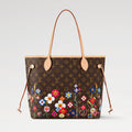 Louis Vuitton LV x TM Neverfull MM Women's Logo Printed Leather Tote Shopping Bag Shoulder Bags M13271 #76323