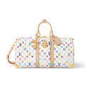 Louis Vuitton Keepall Bandoulière 45 Men's Detachable Adjustable Shoulder Strap Zipper Closure Canvas with Colorful Print Shoulder Handbag Bag Bags #75241