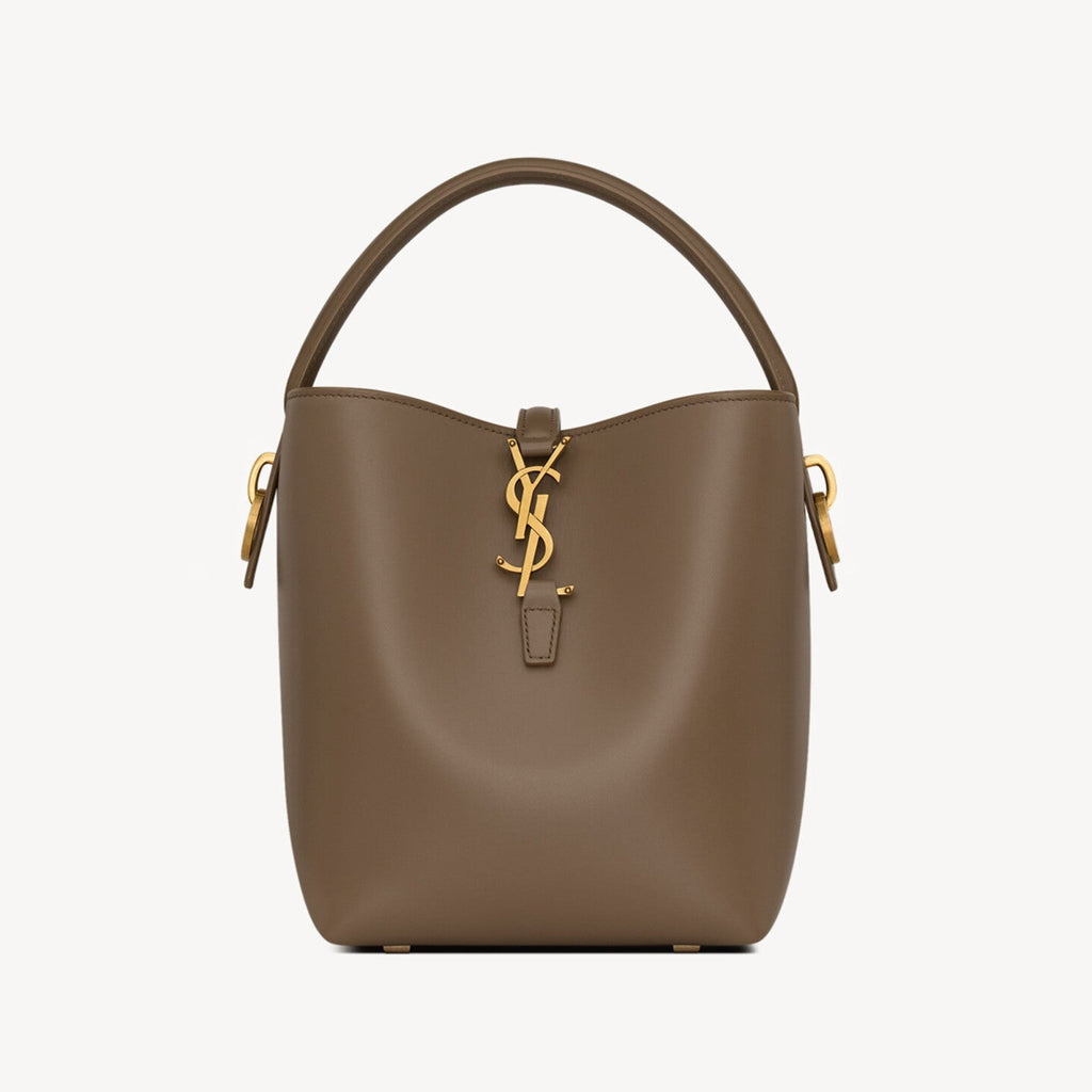 Saint Laurent Women's LE 37 Logo Hook Buckle mini Small Glossy Solid Color Bucket Bag Suede Leather Handbags Casual Bags 7490362R20W9207 #81334