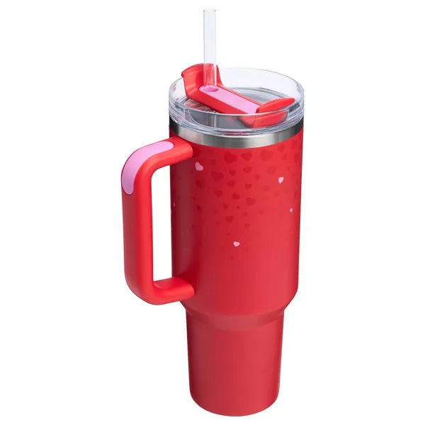 Stanley 40 oz Stainless Steel H2.0 Flowstate Quencher Tumbler - Valentine's Day