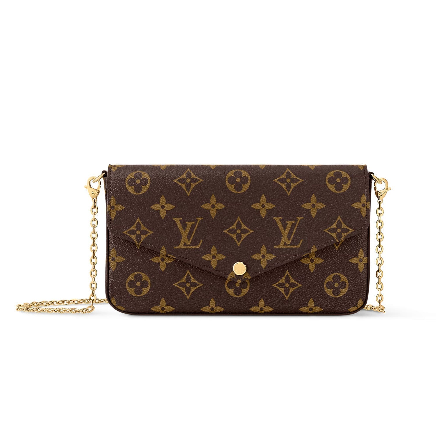 Pochette Félicie Louis Vuitton Women's Pochette Accessoires Handbag Logo Full Printed Solid Color Cowhide Casual Shoulder Bag Bags #75759