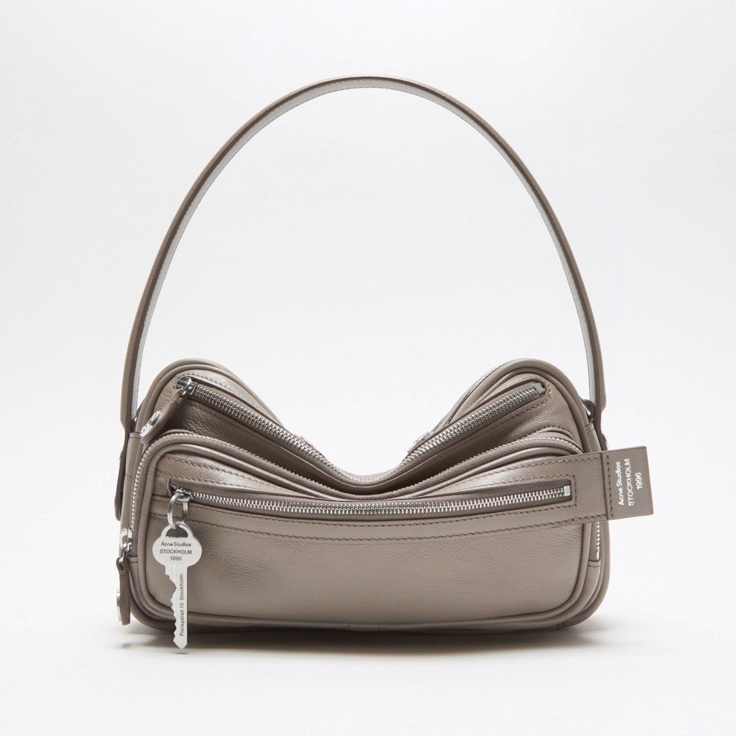 Acne Studios Women's Camero Party Shoulder Bag Logo Charm Small Cowhide Vintage Camera Bag Handbag Bags C10240-900 #81321