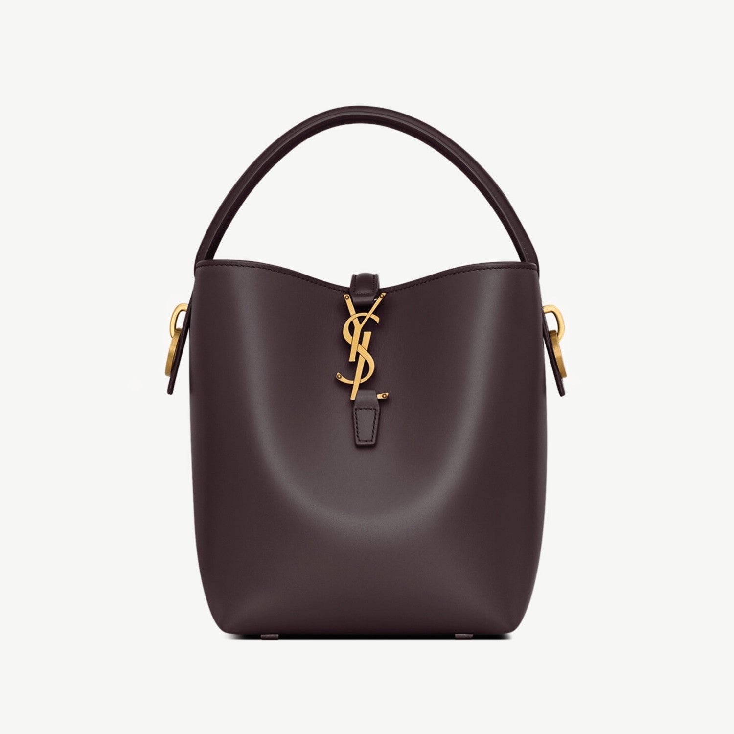 Saint Laurent Women's LE 37 Logo Hook Buckle mini Small Glossy Solid Color Bucket Bag Suede Leather Handbags Casual Bags 7490362R20W9207 #81334