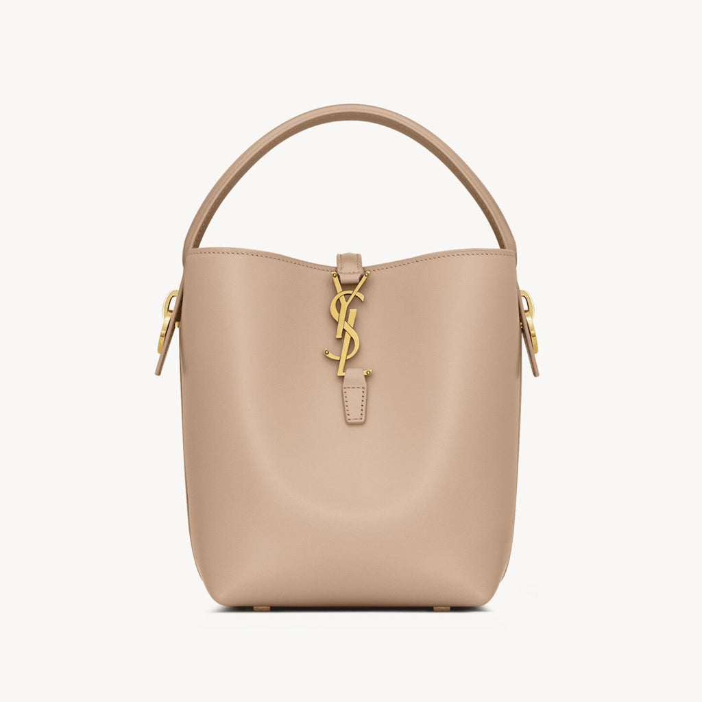Saint Laurent Women's LE 37 Logo Hook Buckle mini Small Glossy Solid Color Bucket Bag Suede Leather Handbags Casual Bags 7490362R20W9207 #81334