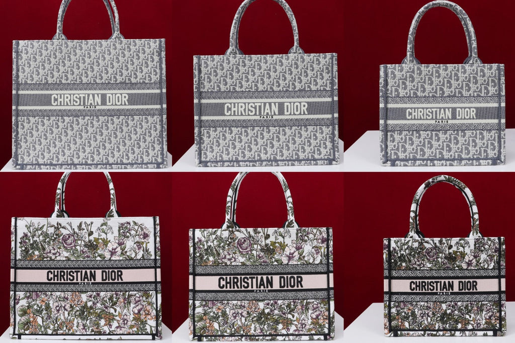 Dior Book Tote Women's Pattern Printed Embroidered Letter Printed Tweed Canvas Tote Bag Bags (please Contact Customer Service For Colour Selection Before Purchase) #76615