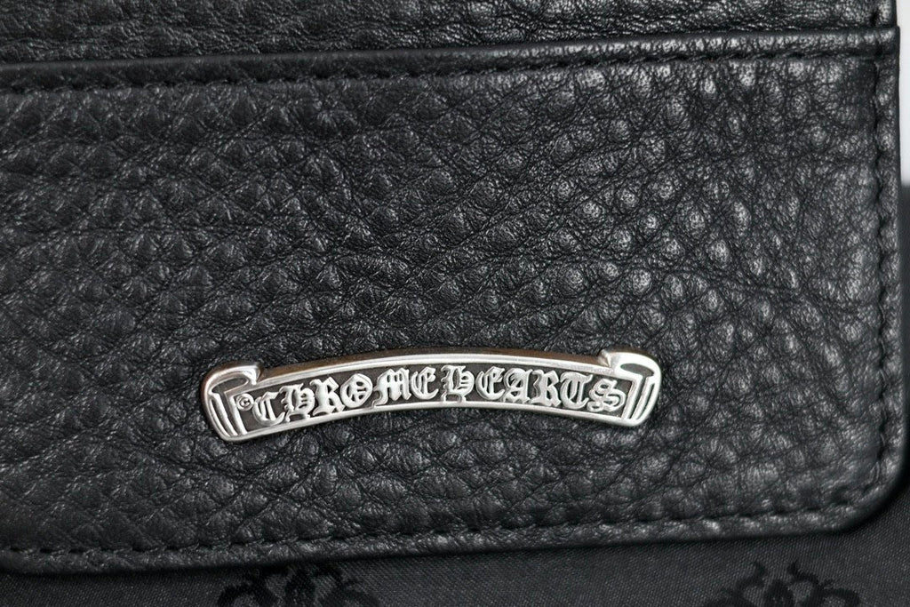 Chrome Hearts Luxury Fashion Trend Italian Cowhide 925 Sterling Silver Accessories Couple Men's And  Women's Models Folding Card Case Card Holder Bags Bag #76516